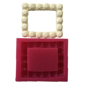 Силиконов калъп "Рамка с диаманти"